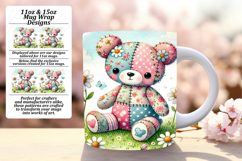 Happy 11oz Mug Wrap Png Template , Animals Product Image 1