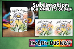 Serene beauty 11oz 15oz mug wrap, Flowers Quote Product Image 1