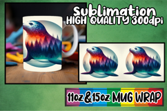 Dreamy skies 11oz 15oz mug wrap, Animals Art Product Image 1