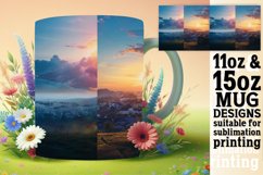 Enchanting Views Mug Wrap Sublimation for 11oz/15oz Product Image 1