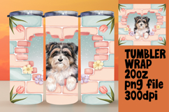 LUXURIOUS 20oz Tumbler Template , Cute Dog Product Image 1