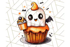 Monster Café Halloween PNG Clipart, Coffee Holiday Clip Art Product Image 3