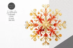 Christmas clipart, Snowflake clipart, Winter clipart Product Image 1