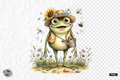 Summer Whimsical Frog PNG Clipart Product Image 1