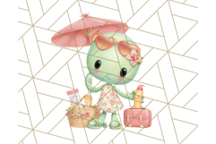 Alien Vacation Clipart PNG, Cute Summer Galaxy Art Clip Art Product Image 3