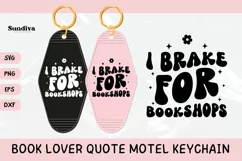 Book Lover Motel Keychain SVG Vol. 2 | I Brake For Bookshops Product Image 1