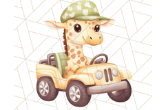 Jungle Safari Animals PNG Cute Pastel Wild Animal Clipart Product Image 3