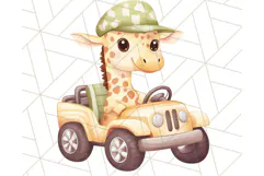 Jungle Safari Animals PNG Cute Pastel Wild Animal Clipart Product Image 3