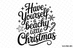 Have Yourseld a Beachy Little Christmas Svg | Christmas Svg Product Image 1