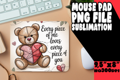 Blissful MOUSE MAT PNG Style, Valentines Day Product Image 1