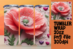 Personal Touch: 20oz Tumbler Design , 3D Flower Product Image 1
