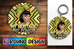 Radiant Sublimation Ornaments, Black Woman Product Image 1