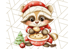 Christmas Baking Critters PNG Clipart, Cute Animals Holiday Product Image 3