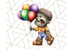 Halloween Monster Clipart PNG, Cute Spooky Characters Product Image 3