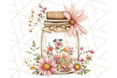 Cottagecore Kitchen Clipart, Vintage Country Floral Kitchen Product Image 3