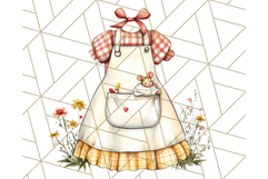 Cottagecore Kitchen Mixer, Apron PNG Clipart, Retro Floral Product Image 3