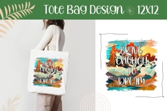 Colorful Mountains Sublimation, Brave Enough To Dream Print Product Image 1