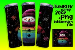 Charming 20oz Tumbler Design , Snowman Product Image 1