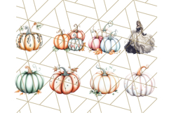 Fall Pumpkin Clipart PNG, Autumn Pumpkins, Jewel Tones Png Product Image 3