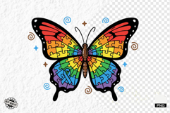 Autism Butterfly Clipart Product Image 1