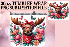 Gentle smiles 20oz tumbler wrap, Cute Animals Product Image 1