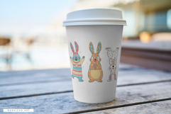 Funny Easter Bunnies Clipart Product Image 5