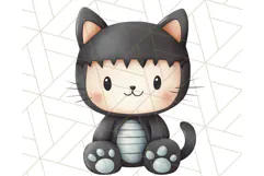 Halloween Animal Costumes PNG, Cute Spooky Animals Clipart Product Image 3