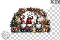 Christmas Gnome Sublimation - Clipart PNG Design Product Image 1