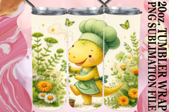 Joyful Moments 20oz tumbler wrap, Cute Dino Product Image 1