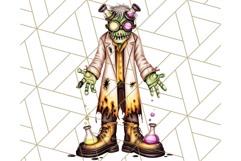 Bold Zombie Clipart PNG, Creepy Halloween Clip Art Product Image 3