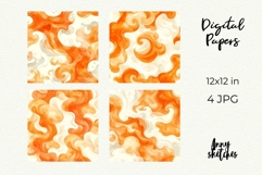 Fall Halloween Backgrounds Ghost Cafe Digtal Papers Product Image 2