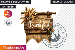 Autumn Rustic Harvest Fall clipart PNG Pumpkin thanksgiving Product Image 1