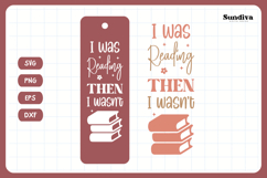 Bookmark Saying SVG | Funny Book Lovers - I Was Reading Product Image 3