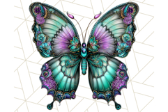 Metallic Butterfly Clipart PNG Clipart, Vibrant Butterfly Product Image 3