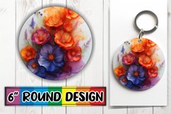 Radiant Bloom Keychain Design Product Image 1