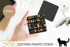 Cartoon Books Magnet Print, Cartoon Flowers Magnet Design Product Image 1