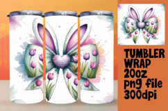 20oz Tumbler Template for Personal Use , Easter Bunny Product Image 1