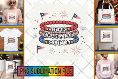 Vibrant TSHIRT Sublimation PNG, Patriotic Product Image 1