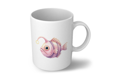 Cute Anglerfish Deep Sea Lantern Marine PNG Summer Aquatic Product Image 6