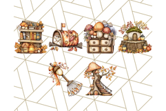 Fall Fairy House Clipart PNG, Autumn Homes and Decor Product Image 7