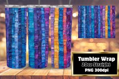 Sublime Flower Stripe Tumbler Art Product Image 1