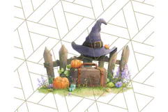 Halloween Neighborhood Clipart PNG for Trick or Treat Product Image 3