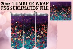 Shiny Floral Leopard Tumbler Wrap: Sublimation - 20oz Product Image 1