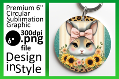 Gorgeous Circle Design Sublimation Template , Cute Animals Product Image 1