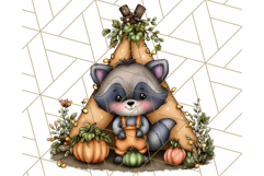 Woodland Autumn Parade Clipart PNG Fall Animals Product Image 3