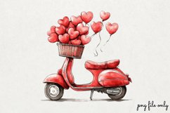 Red Valentines Day Clipart PNG Product Image 1