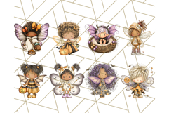 Halloween Fairy Clipart PNG, Spooky Cute Character Art Product Image 3