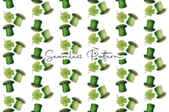 St. Patrick's Day Seamless Patterns - Leprechaun &amp; Clovers Product Image 8