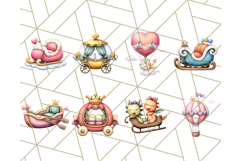 Royal Carriage &amp; Princess Vehicle PNG Clipart for Fairytales Product Image 3