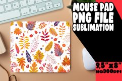 Fall Leaves Mouse Pad with Watercolor Design Product Image 1